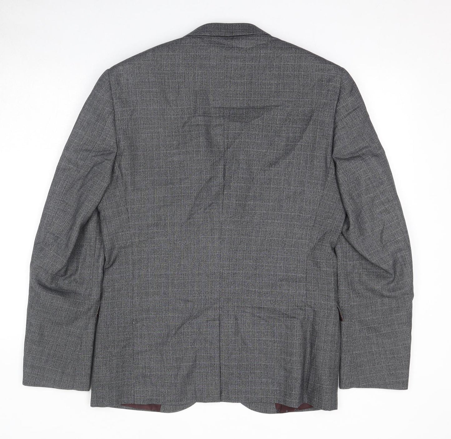NEXT Mens Grey Polyester Jacket Suit Jacket Size 40 Regular