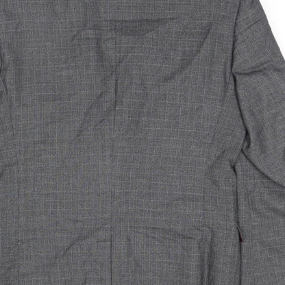 Next Mens Grey Polyester Jacket Suit Jacket Size 40 Regular