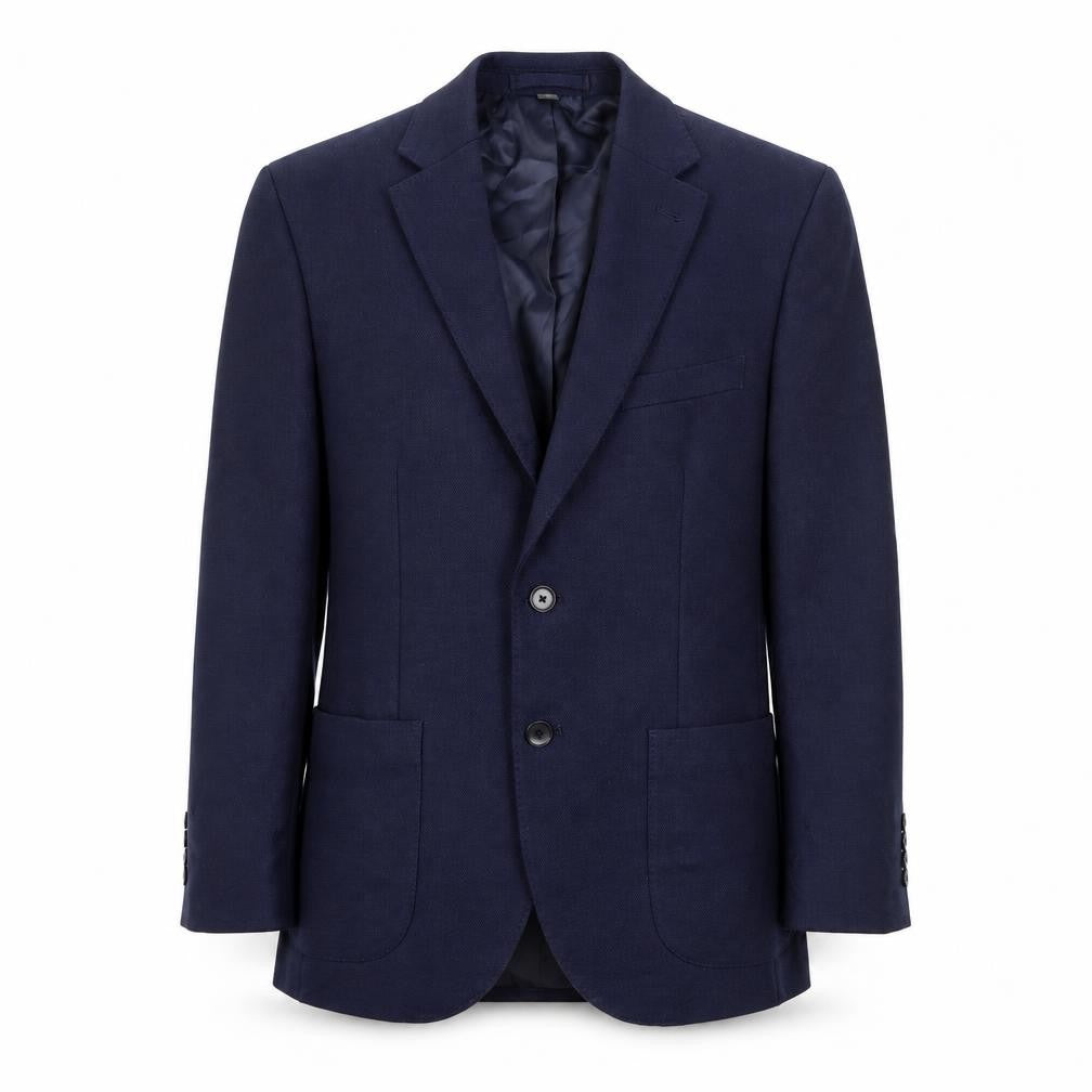 Marks & Spencer Mens Blue Polyamide Jacket Suit Jacket Size 38 Regular