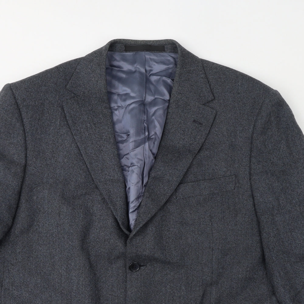 Marks and Spencer Mens Grey Wool Jacket Suit Jacket Size 44 Regular