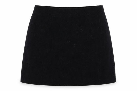 Reclaimed Vintage Womens Black Polyester A-Line Skirt Size 14 Zip