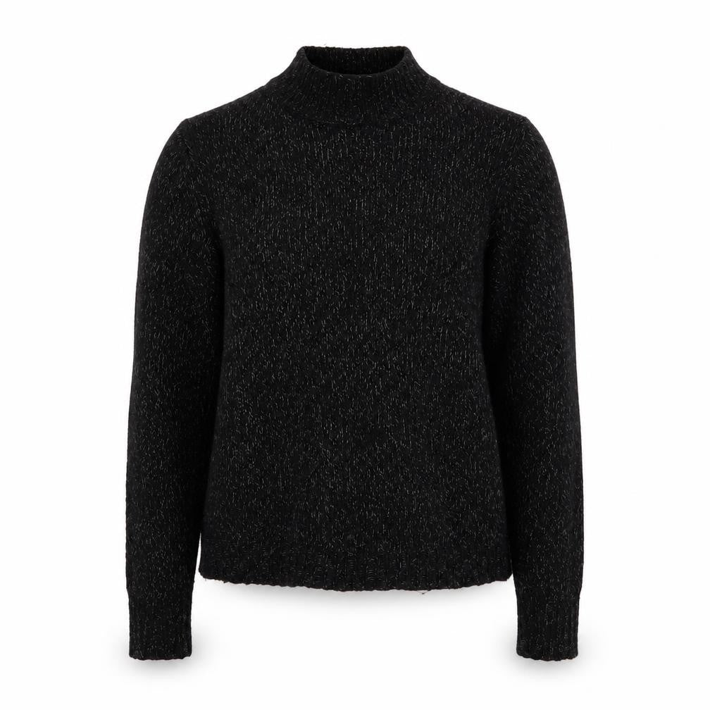 VERO MODA Womens Black Mock Neck Acrylic Pullover Jumper Size S