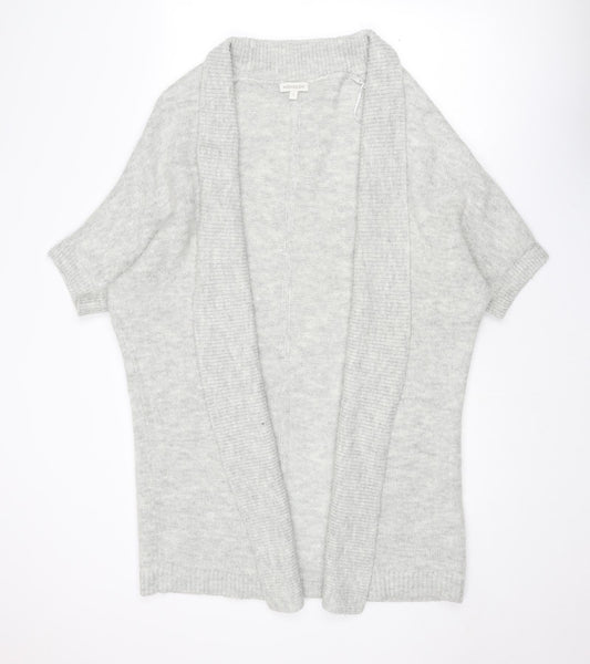 Monsoon Womens Grey Collared Acrylic Cardigan Jumper Size S