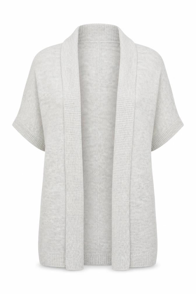 Monsoon Womens Grey Collared Acrylic Cardigan Jumper Size S