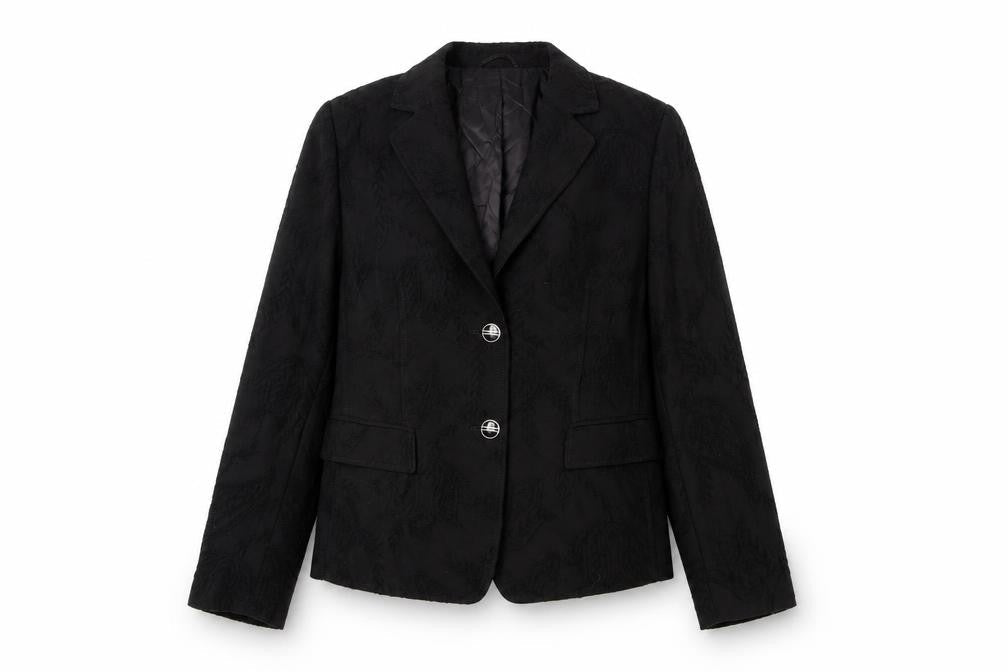 Marcona Womens Black Wool Jacket Suit Jacket Size 12