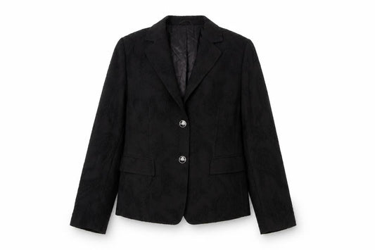 Marcona Womens Black Wool Jacket Suit Jacket Size 12