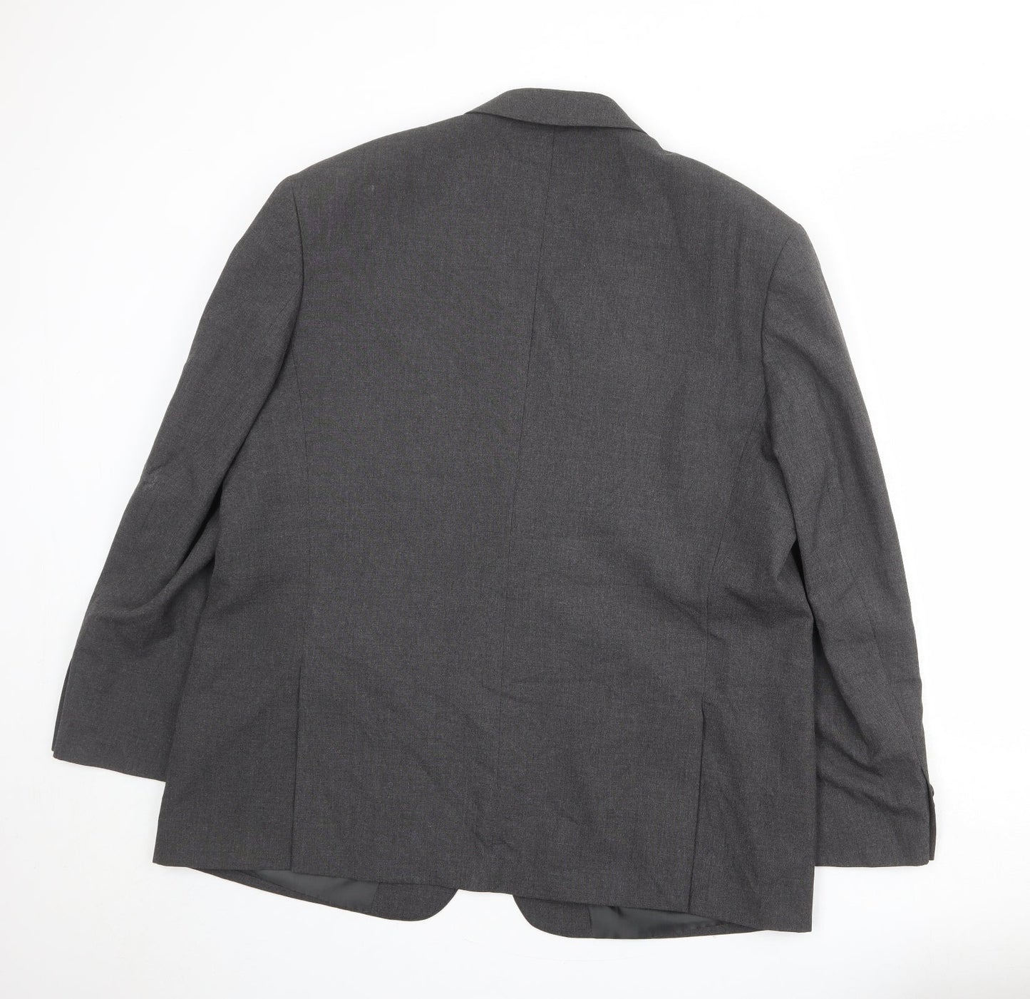 The Fitting Room Mens Grey Polyester Jacket Suit Jacket Size 48 Regular