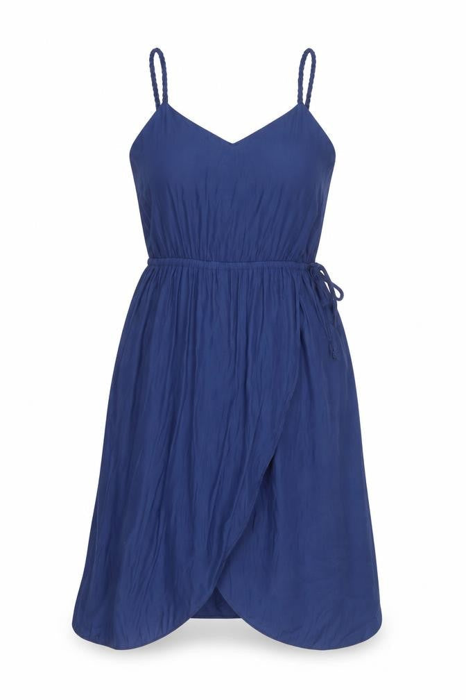 Gap Womens Blue Polyester Slip Dress Size 6 V-Neck Pullover