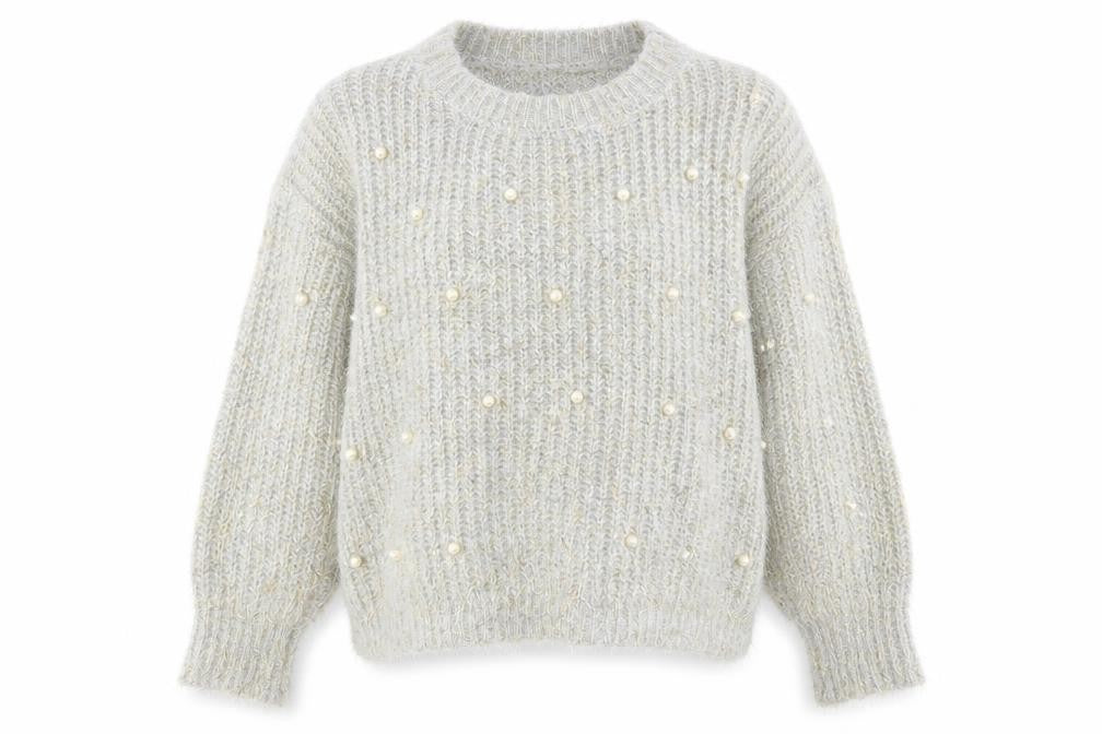 Kazo Womens Gold Round Neck Acrylic Pullover Jumper Size L