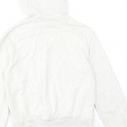 H&M Womens Grey Cotton Pullover Hoodie Size 2XS Pullover
