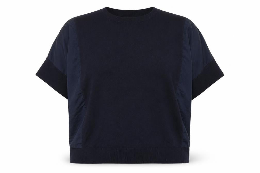 Warehouse Womens Blue Round Neck Polyester Pullover Jumper Size 18