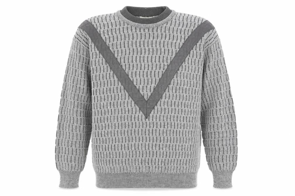 NICO Mens Grey High Neck Acrylic Pullover Jumper Size M Long Sleeve