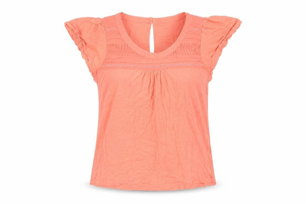 VERO MODA Womens Pink Viscose Basic Blouse Size M Round Neck