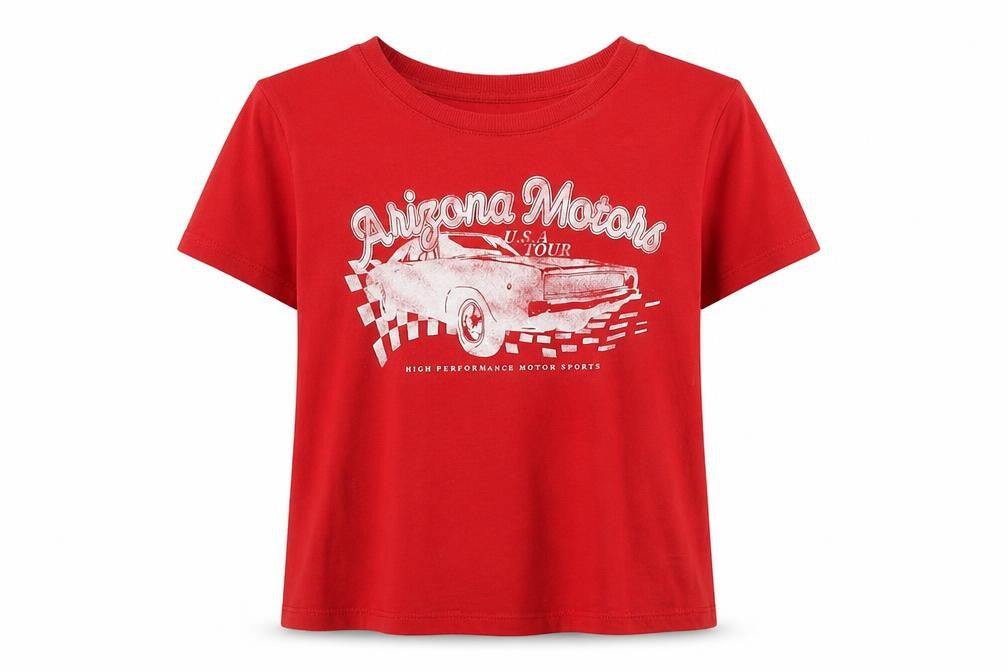 H&M Womens Red Cotton Basic T-Shirt Size L Round Neck - Arizona Motors