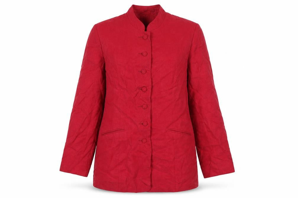 Monsoon Womens Red Jacket Blazer Size 14 Button