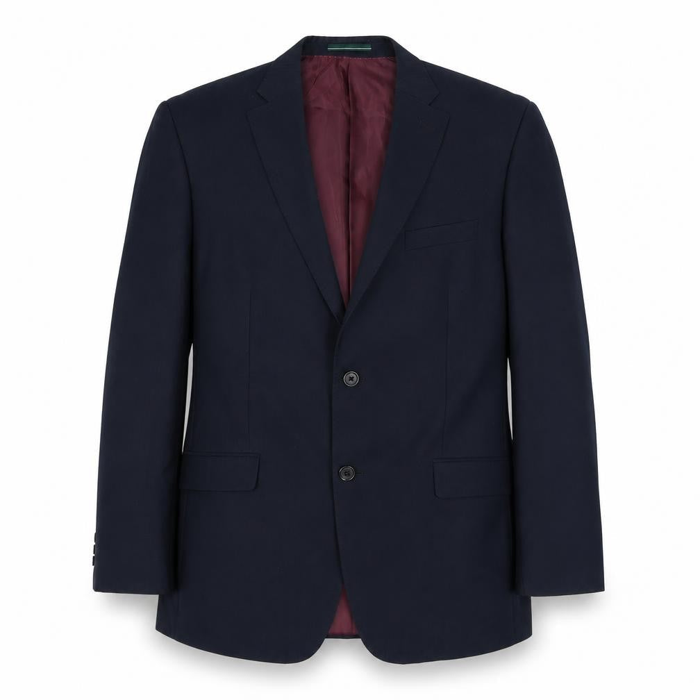 Greenwoods Mens Blue Polyester Jacket Suit Jacket Size 42 Regular