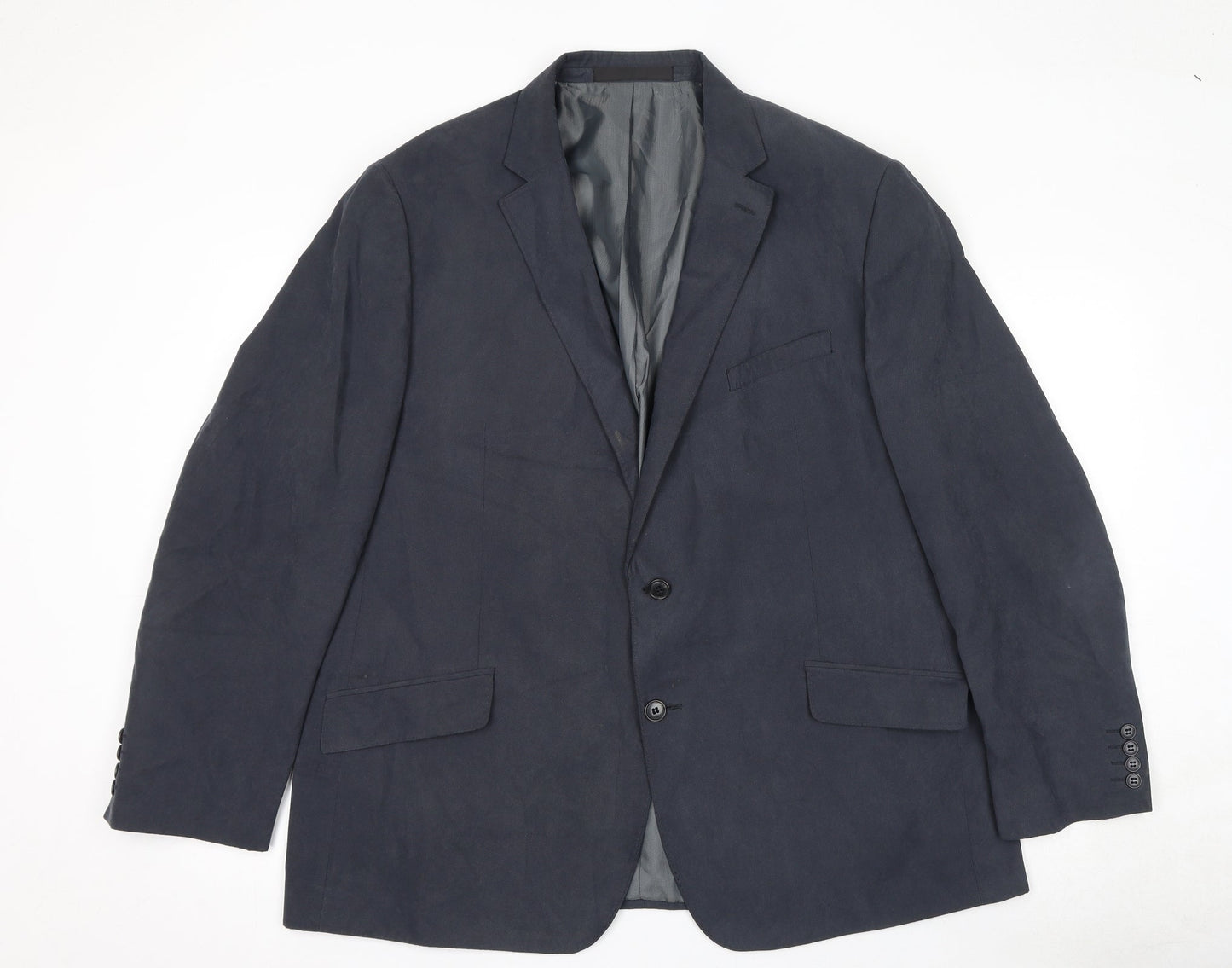 Marks and Spencer Mens Blue Polyester Jacket Suit Jacket Size 46 Regular