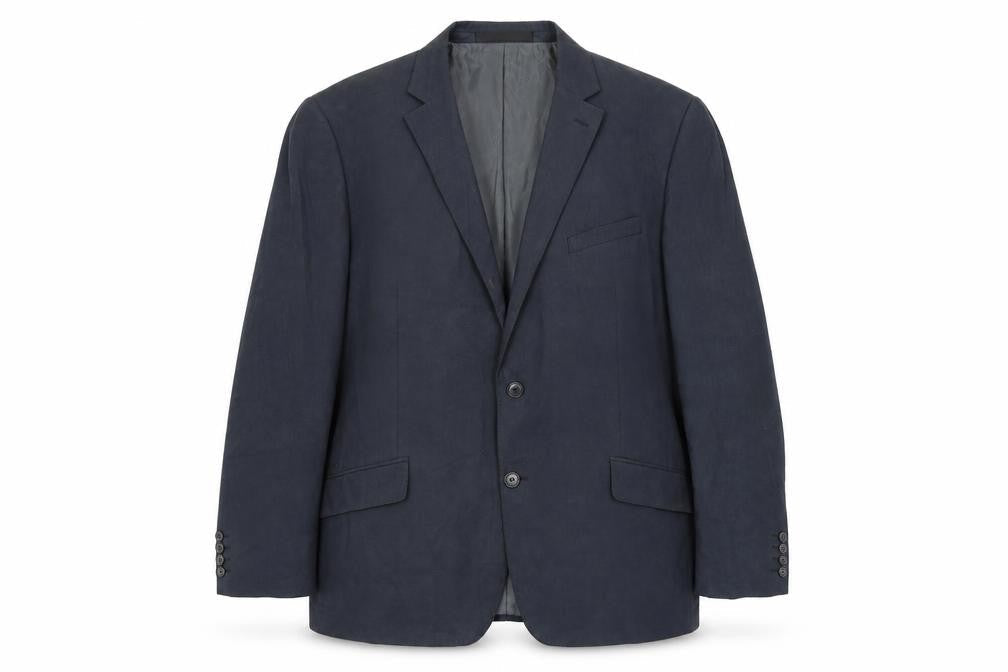 Marks & Spencer Mens Blue Polyester Jacket Suit Jacket Size 46 Regular