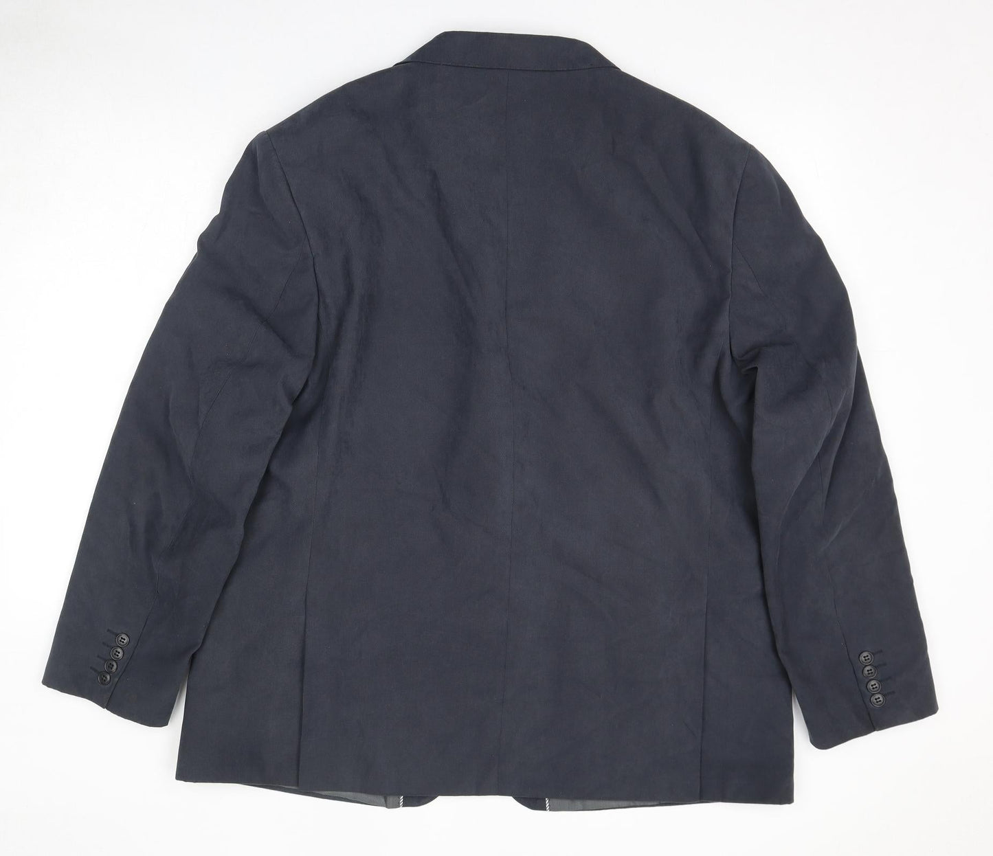 Marks and Spencer Mens Blue Polyester Jacket Suit Jacket Size 46 Regular