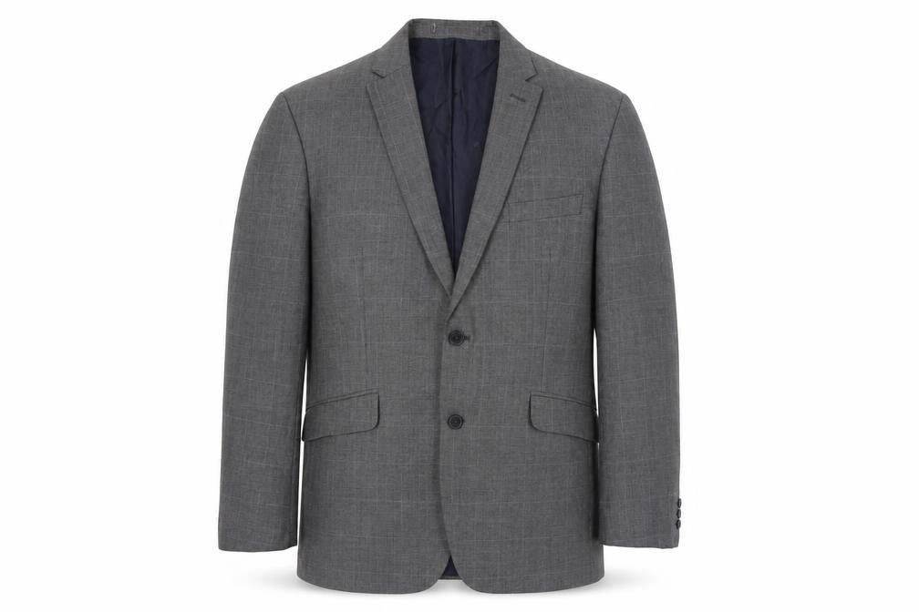 Scott & Taylor Mens Grey Polyester Jacket Suit Jacket Size 44 Regular