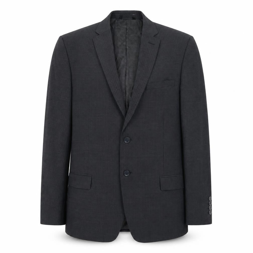 Marks & Spencer Mens Grey Check Wool Jacket Suit Jacket Size 40 Regular