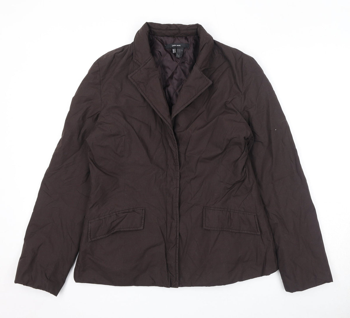 Zara Womens Brown Jacket Size M Snap