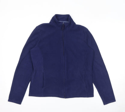 Marks & Spencer Womens Blue Jacket Size 10 Zip