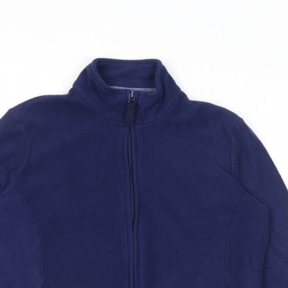 Marks & Spencer Womens Blue Jacket Size 10 Zip