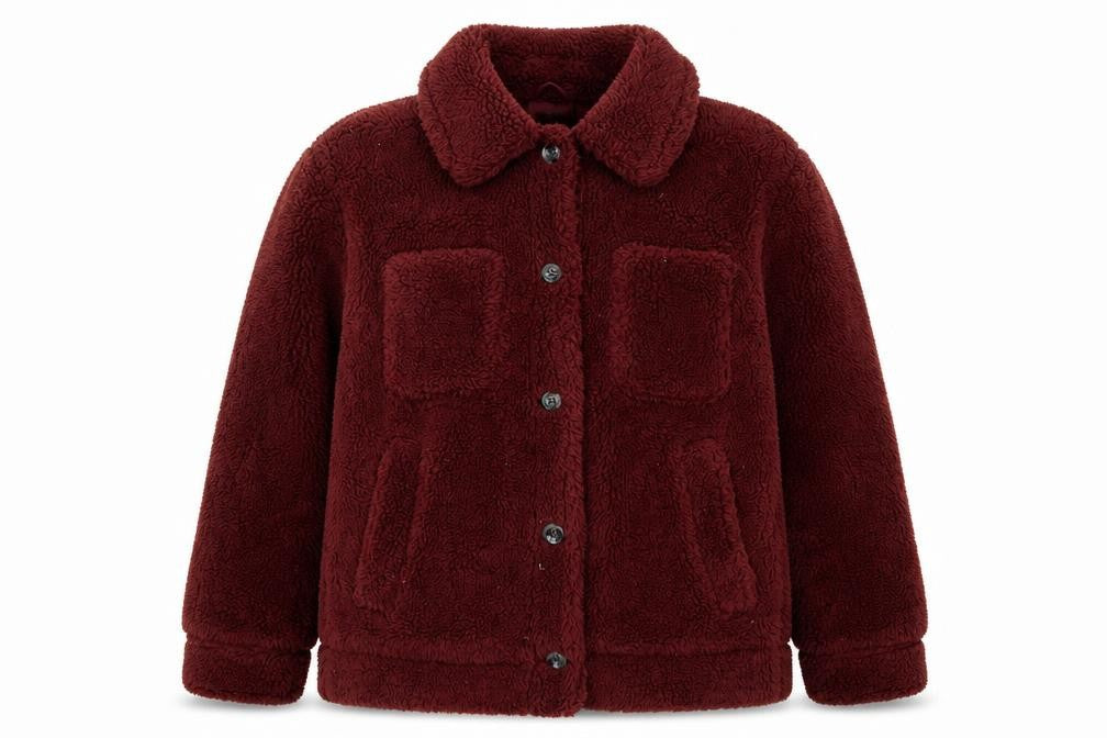 Topshop Womens Red Jacket Size S Button