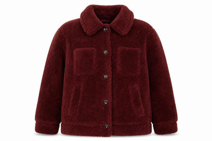 Topshop Womens Red Jacket Size S Button