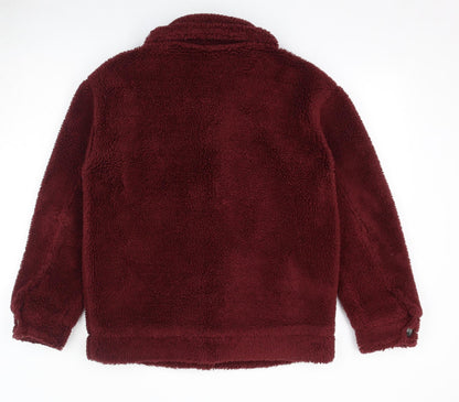 Topshop Womens Red Jacket Size S Button