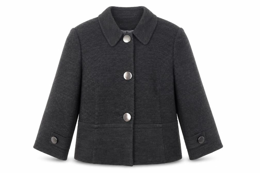 Marks & Spencer Womens Grey Jacket Blazer Size 14 Button