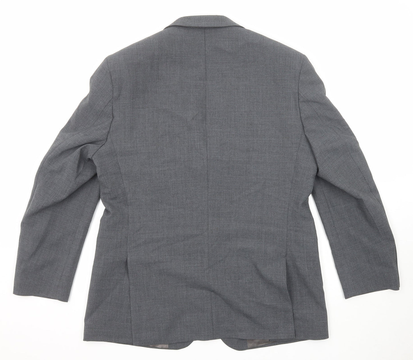 Marks and Spencer Mens Grey Polyester Jacket Suit Jacket Size 42 Regular