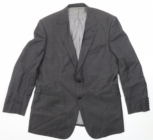 Marks and Spencer Mens Grey Wool Jacket Suit Jacket Size 46 Regular
