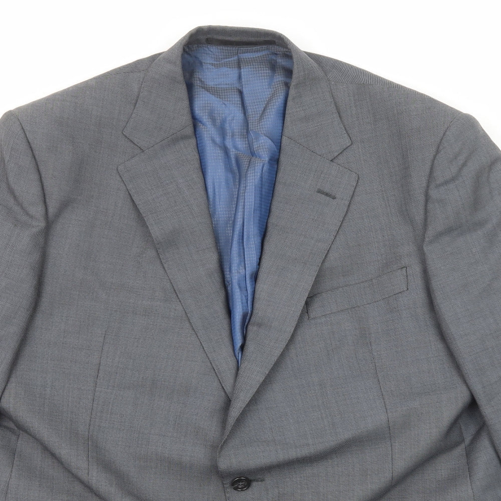 Marks and Spencer Mens Grey Wool Jacket Suit Jacket Size 44 Regular