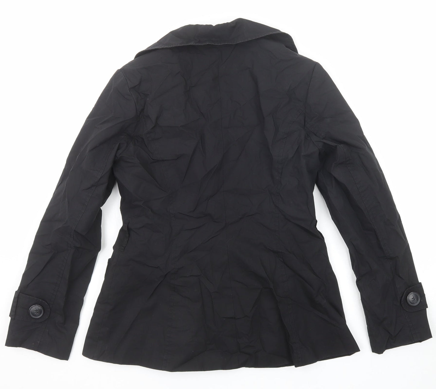 H&M Womens Black Jacket Size 8 Button