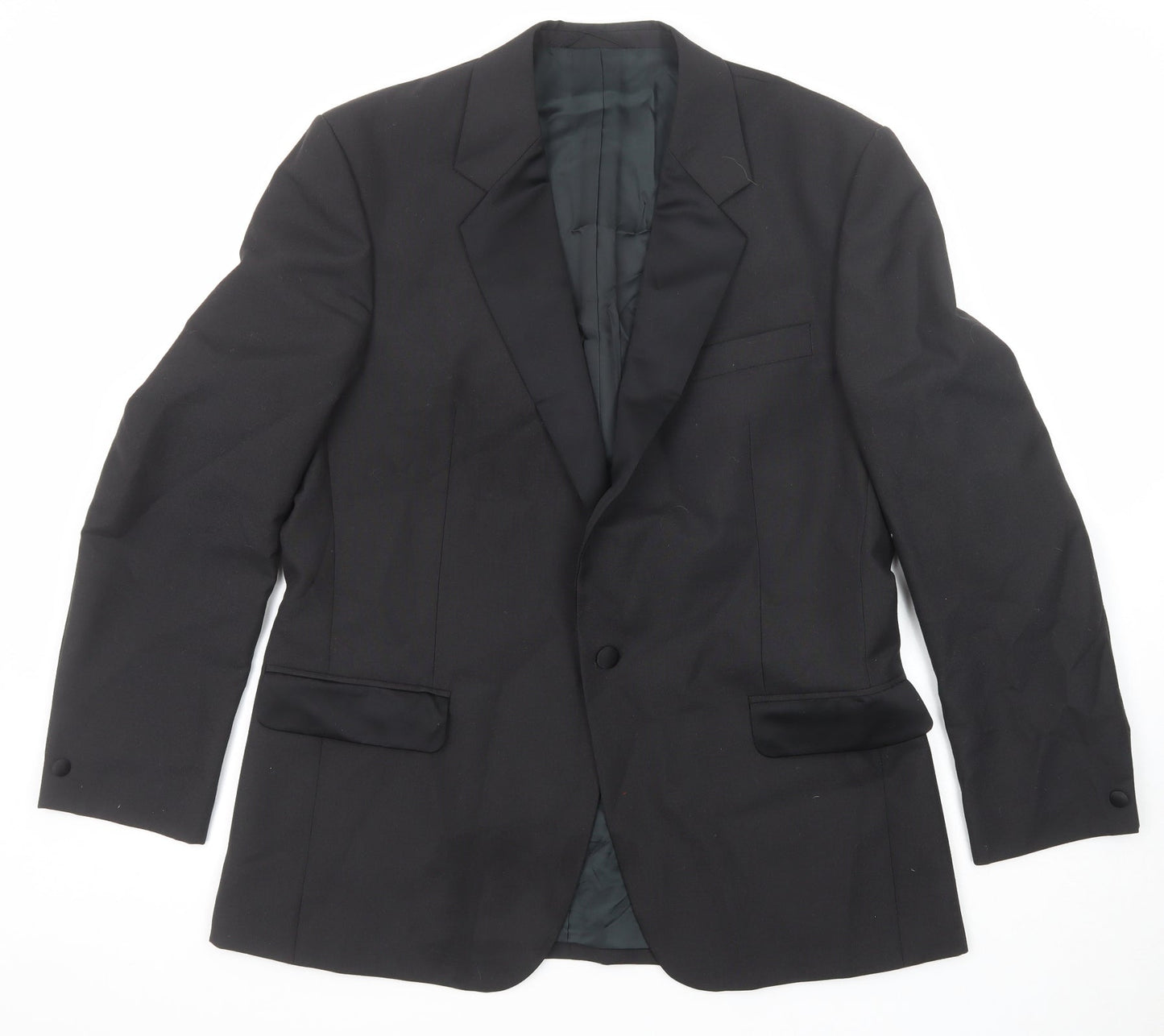 Skopes Mens Black Polyester Jacket Suit Jacket Size 42 Regular