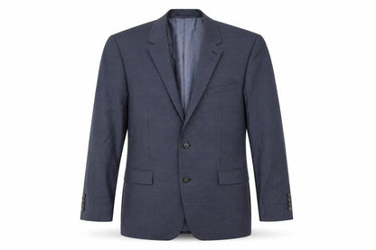 Front view of Autograph men’s blue wool jacket suit jacket, size 42, regular