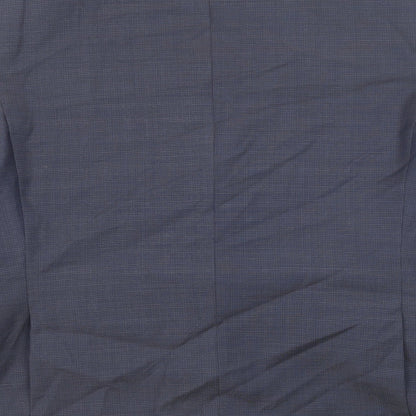 Brand and care label for Autograph men’s blue wool jacket suit jacket, size 42, regular