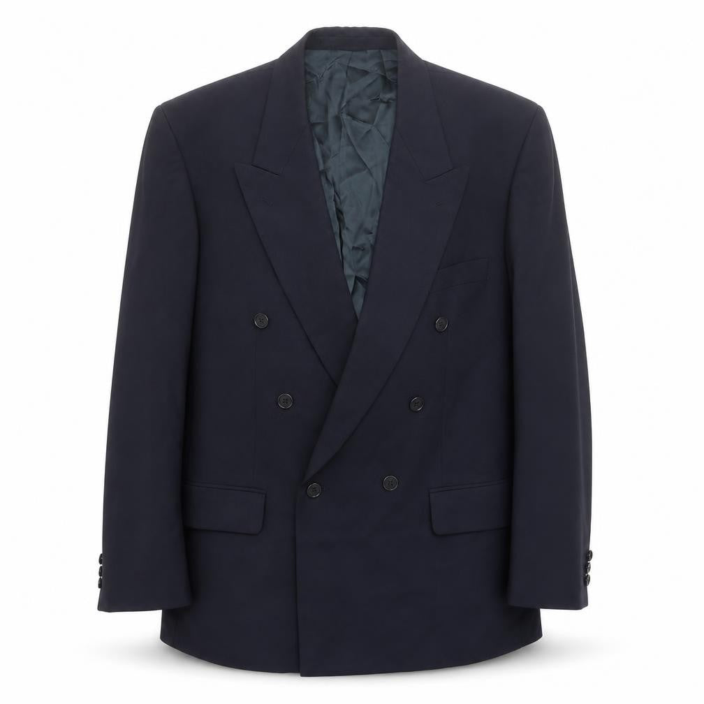 Marks & Spencer Mens Blue Wool Jacket Suit Jacket Size 42 Regular