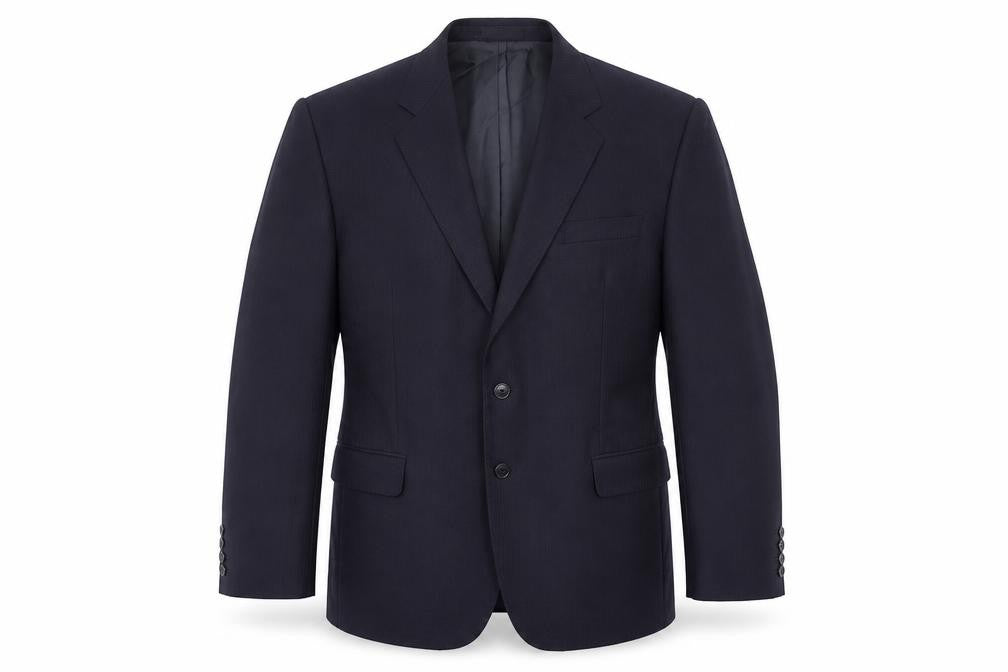 St Michael Mens Blue Wool Jacket Suit Jacket Size 42 Regular