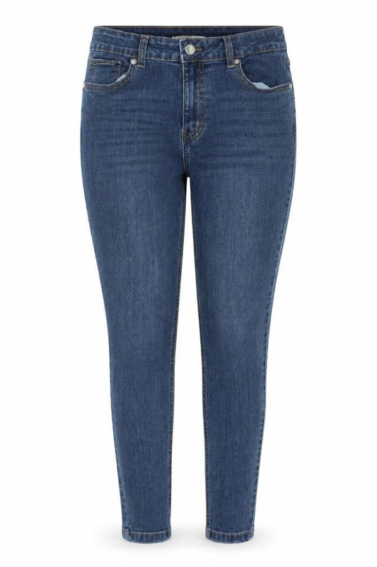 Dont think twice Womens Blue Cotton Skinny Jeans Size 12 Slim Zip