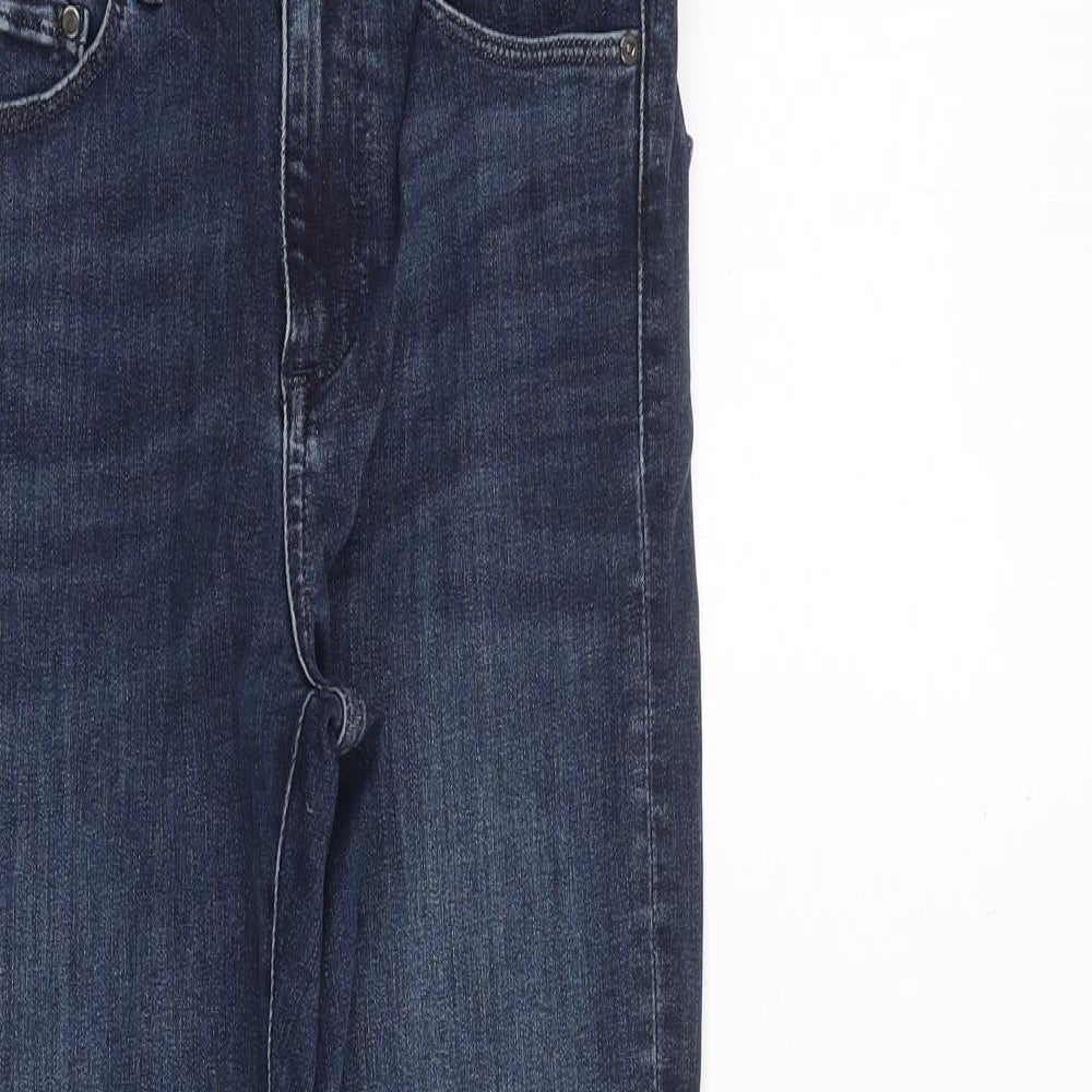 H&M Womens Blue Cotton Skinny Jeans Size 28 in L30 in Slim Zip