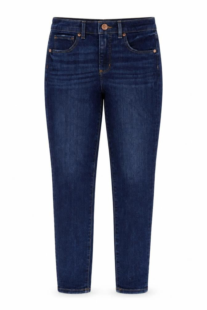 LOFT Womens Blue Cotton Skinny Jeans Size 6 Regular Zip