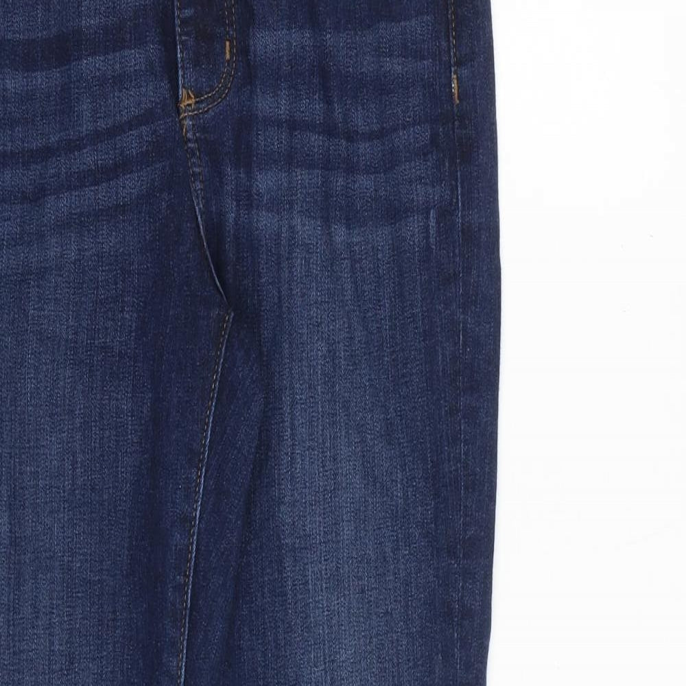 LOFT Womens Blue Cotton Skinny Jeans Size 6 Regular Zip
