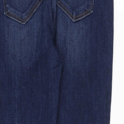 LOFT Womens Blue Cotton Skinny Jeans Size 6 Regular Zip