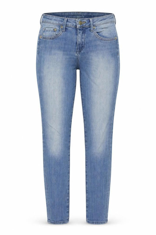 H&M Womens Blue Cotton Skinny Jeans Size 26 in L30 in Regular Button