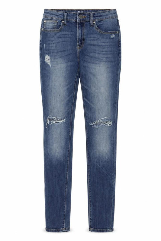 Gap Womens Blue Cotton Skinny Jeans Size 6 L29 in Regular Button