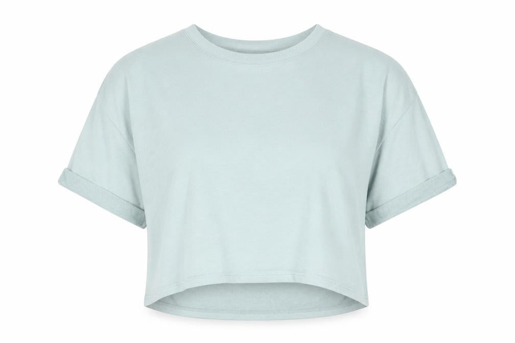 Divided by H&M Womens Blue Viscose Basic T-Shirt Size M Round Neck