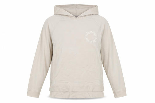 John Lewis Womens Beige Cotton Pullover Hoodie Size S Pullover - Take It Easy